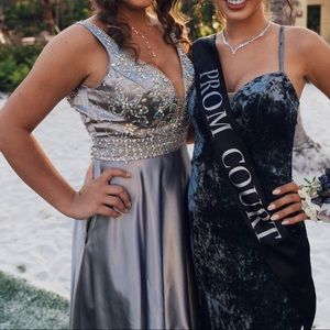 Silver Prom Dress